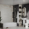 Ethan P-Shaped Shower Bath Suite — Basin, Pedestal, Toilet, Taps, Shower Valve & Screen