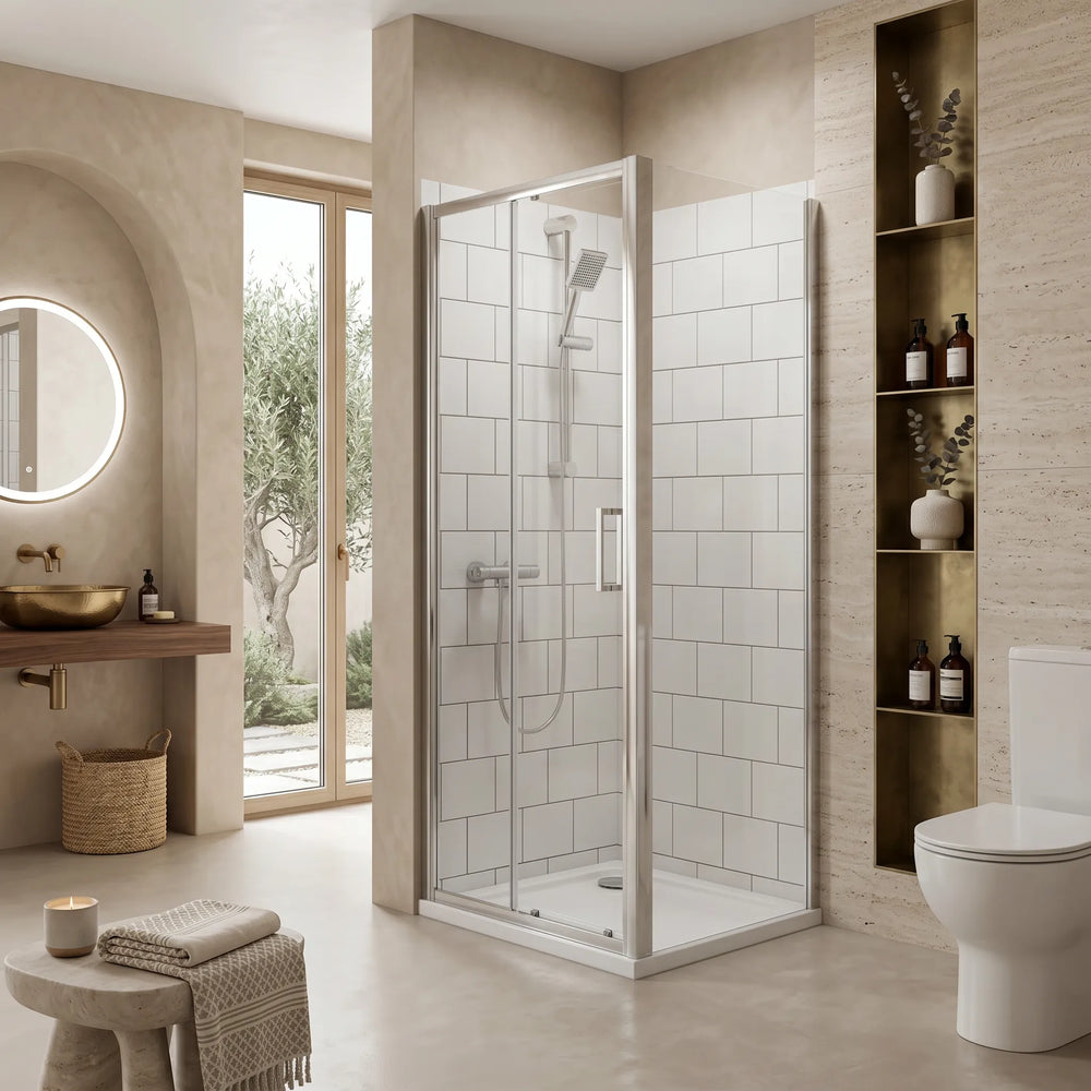 Pivot 800mm x 800mm Square Shower Enclosure Radiant