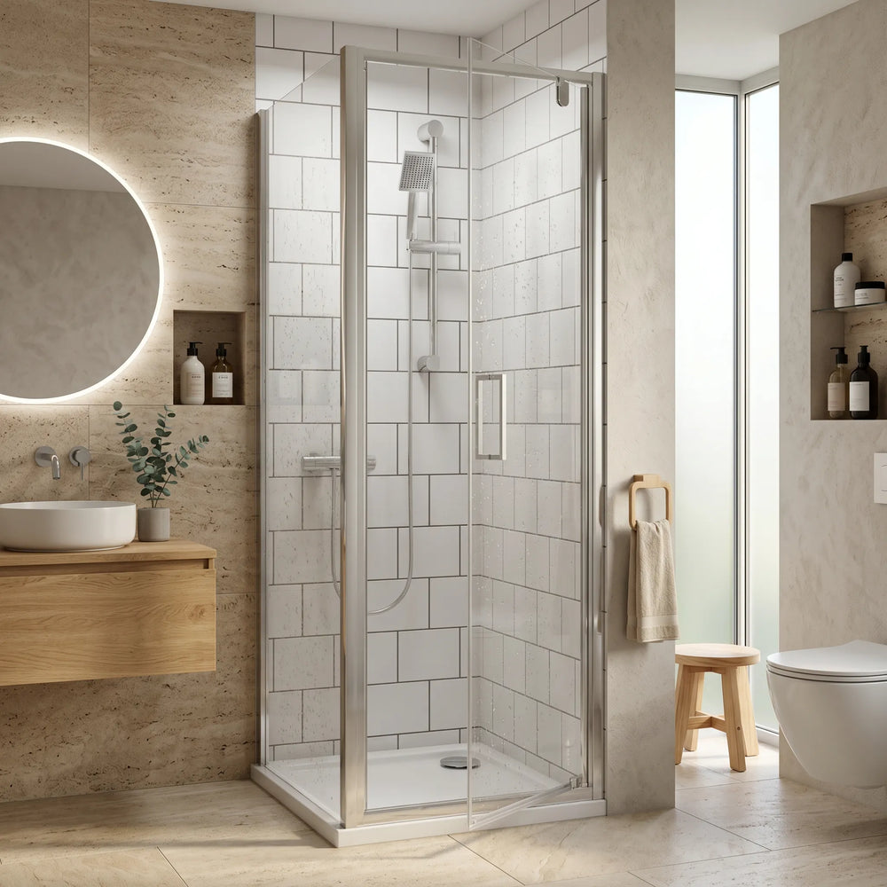 Pivot 900mm x 800mm Rectangle Shower Enclosure Radiant