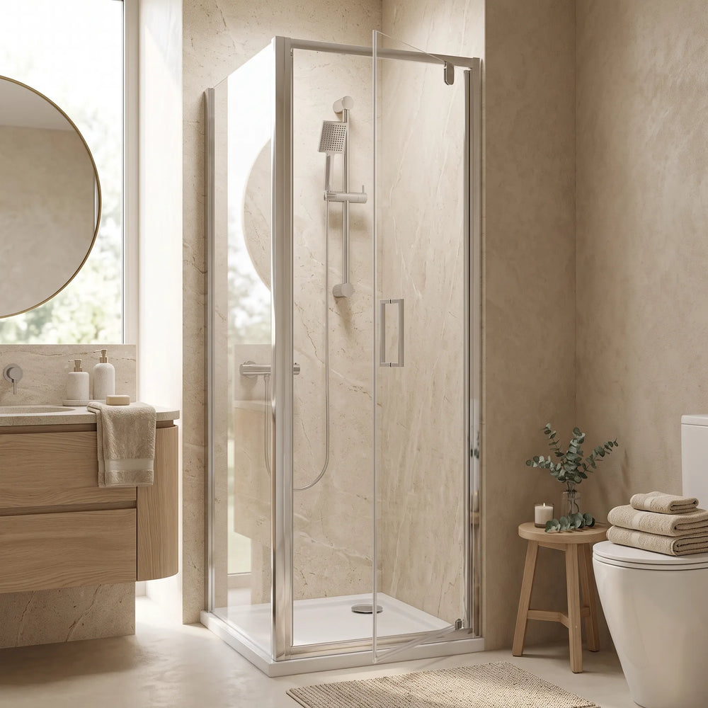 Pivot 900mm x 800mm Rectangle Shower Enclosure Radiant