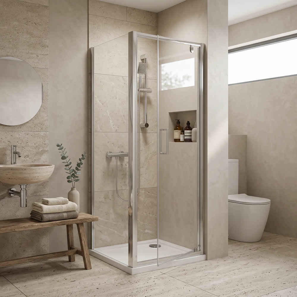 Pivot 700mm x 700mm Square Shower Enclosure Radiant