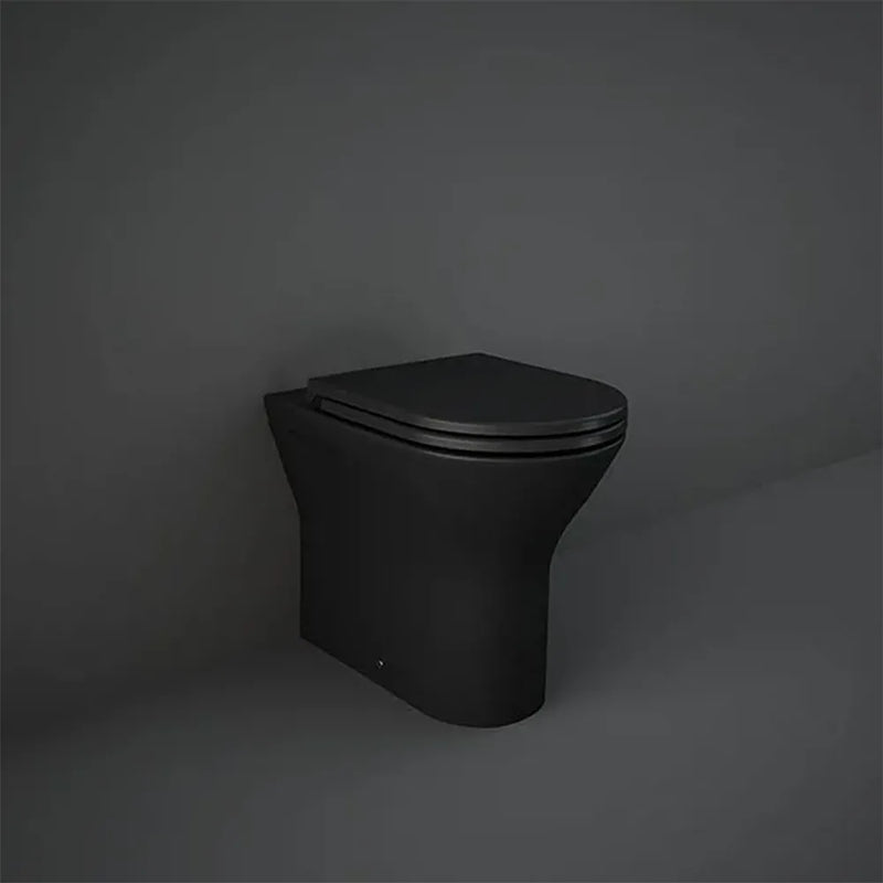 RAK-Feeling Rimless Back to Wall Pan in Matt Black