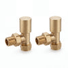 Radiator Valves Brushed Brass