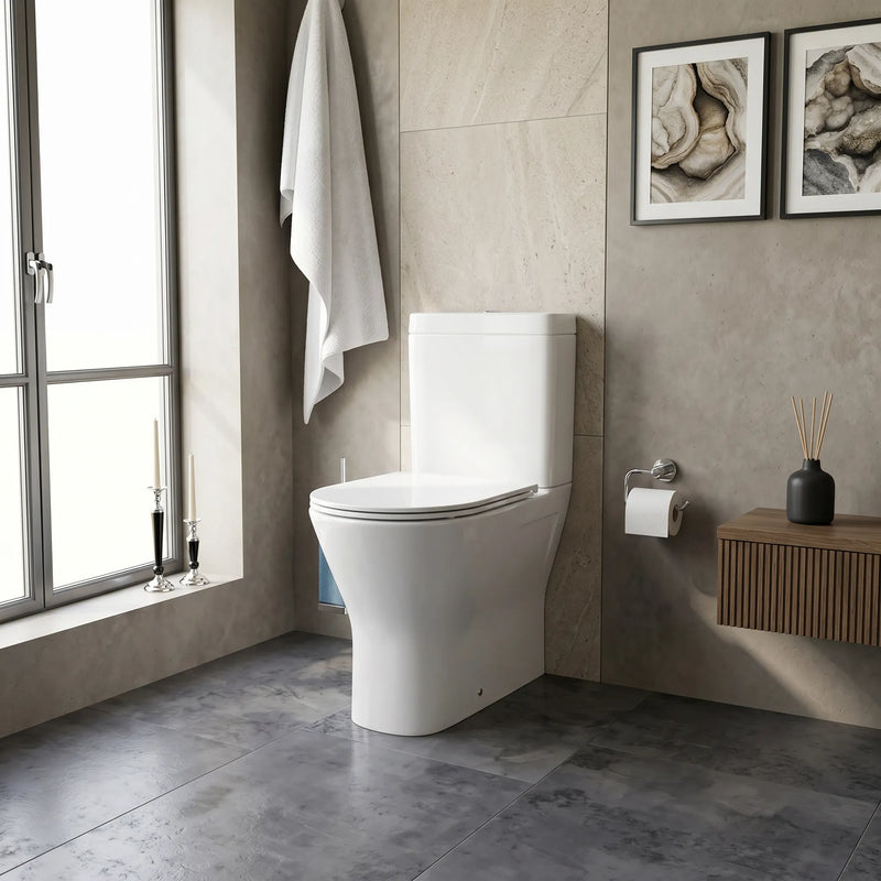 Resort Rimless Closed Couple Toilet
