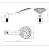 Round Handset & Concealed Inlet Multi-Function Tweed