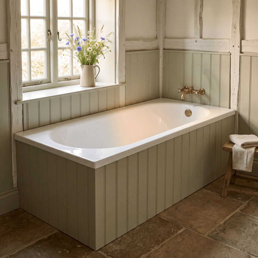 1400 x 700mm Single Ended Bath Mercury