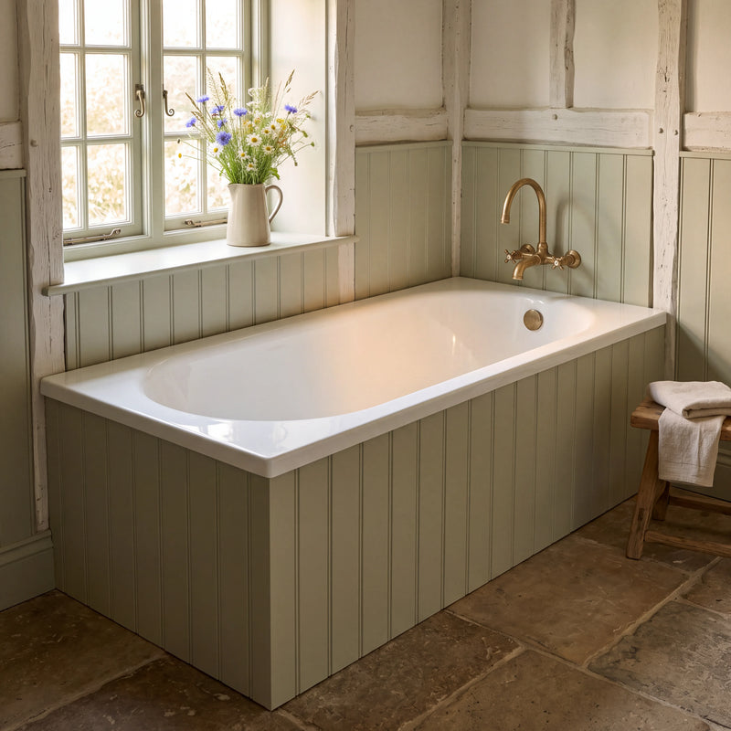 1400 x 700mm Single Ended Bath Mercury