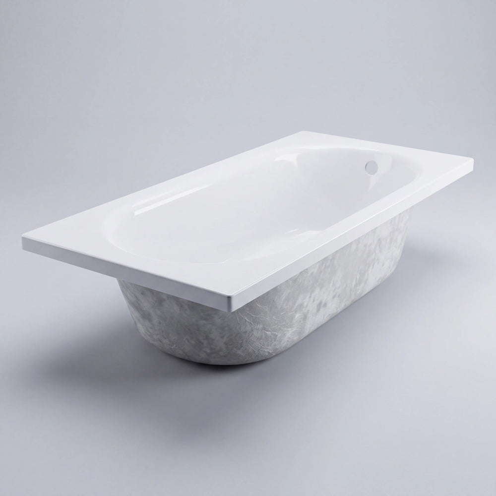 1400 x 700mm Single Ended Bath Mercury