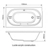 1200 x 700mm Single Ended Bath Petite