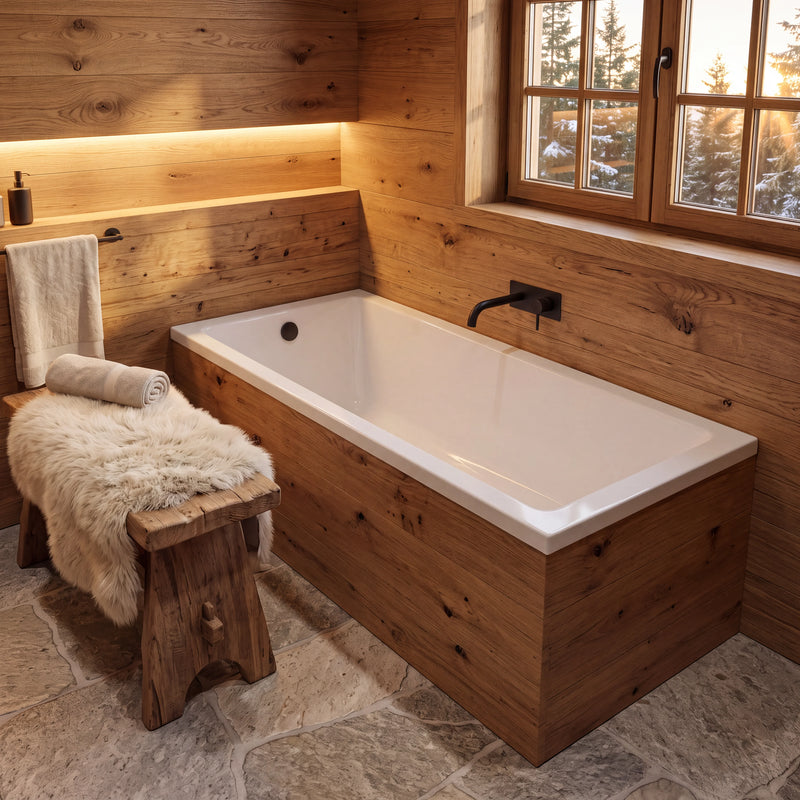 1800 x 800mm Single Ended Bath Slim