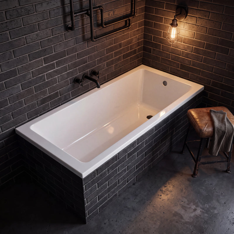 1700 x 700mm Single Ended Bath Slim