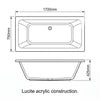 1700mm Double Ended Bath Vernwy