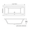 1800mm Double Ended Bath Vernwy
