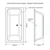 1600 x 800mm Double Ended Bath Vernwy