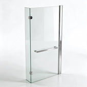L shaped Bath Screen with Rail Radiant