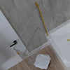 L shaped Bath Screen with Rail Radiant
