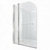 1400 x 300 x 700 D-Shaped Bath Screen, Inline Panel & Rail Radiant