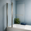 1400mm Square Bath Screen, Inline Panel & Rail Radiant