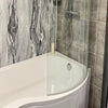 Shower Bath Curved Screen Ethan