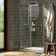 Radiant sliding shower door