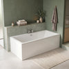 1700mm Slim Double Ended Acrylic Bath