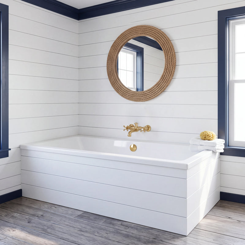 1700mm Slim Double Ended Acrylic Bath