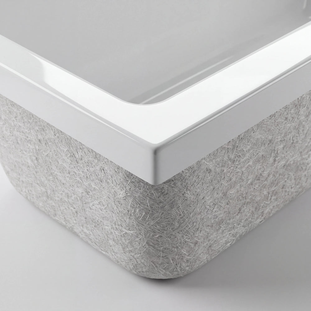 1700mm Slim Double Ended Acrylic Bath