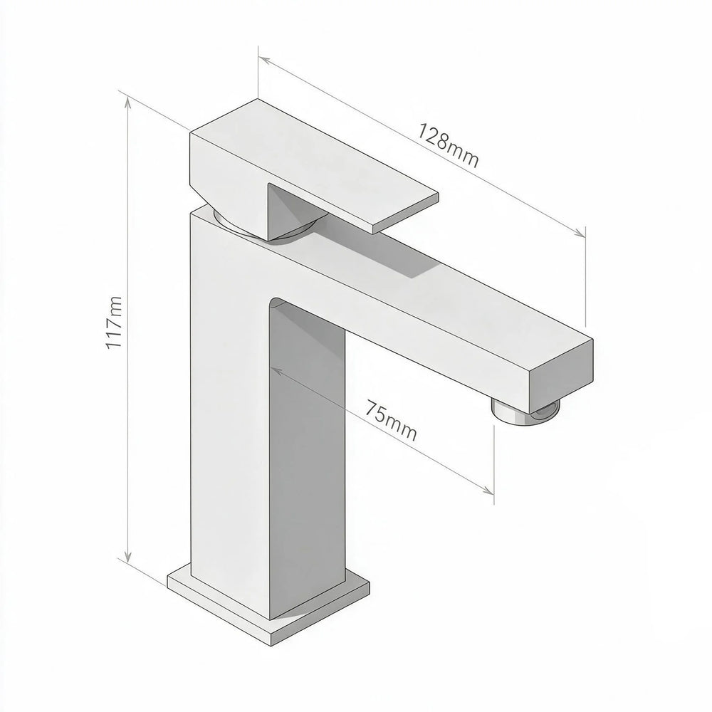 Mini Basin Mono Mixer Tap with Waste Slade