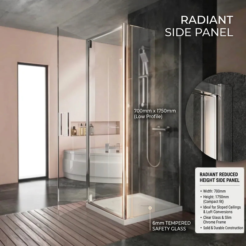 760 x 1750 Reduced Height Side Panel - Radiant