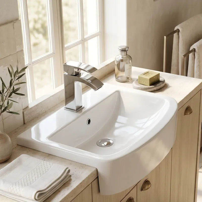 Rosewood Semi Recessed Basin