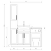 Oliver Grey Slim Shaker Fitted Furniture Combination with Tall Boy Storage