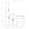 Oliver Grey Slim Shaker Fitted Furniture Combination with Tall Boy Storage