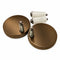 Brushed Bronze Hinge Plate Covers in Pairs (inc. Fittings)