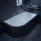 1700 x 750mm J Shaped Curved Rectangular Bath
