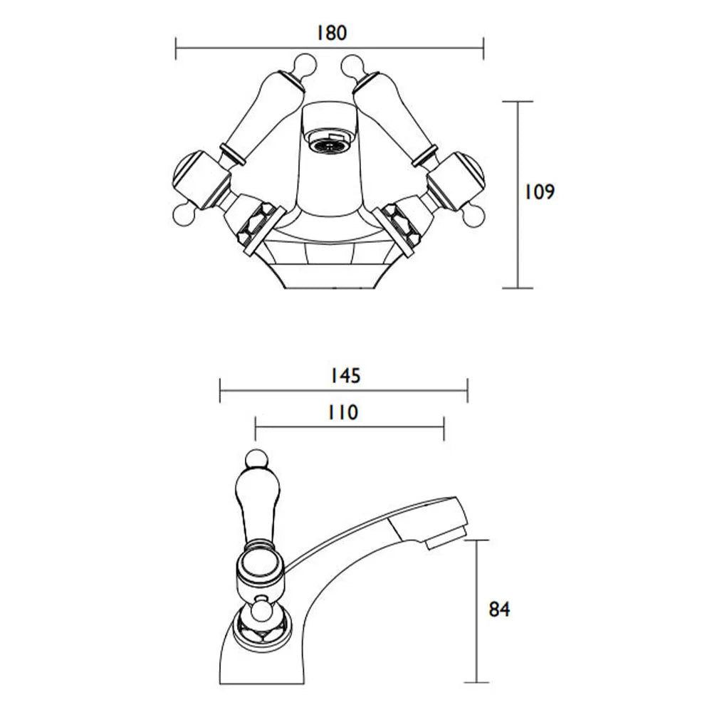 Glas Granley  BAS Gold Tap