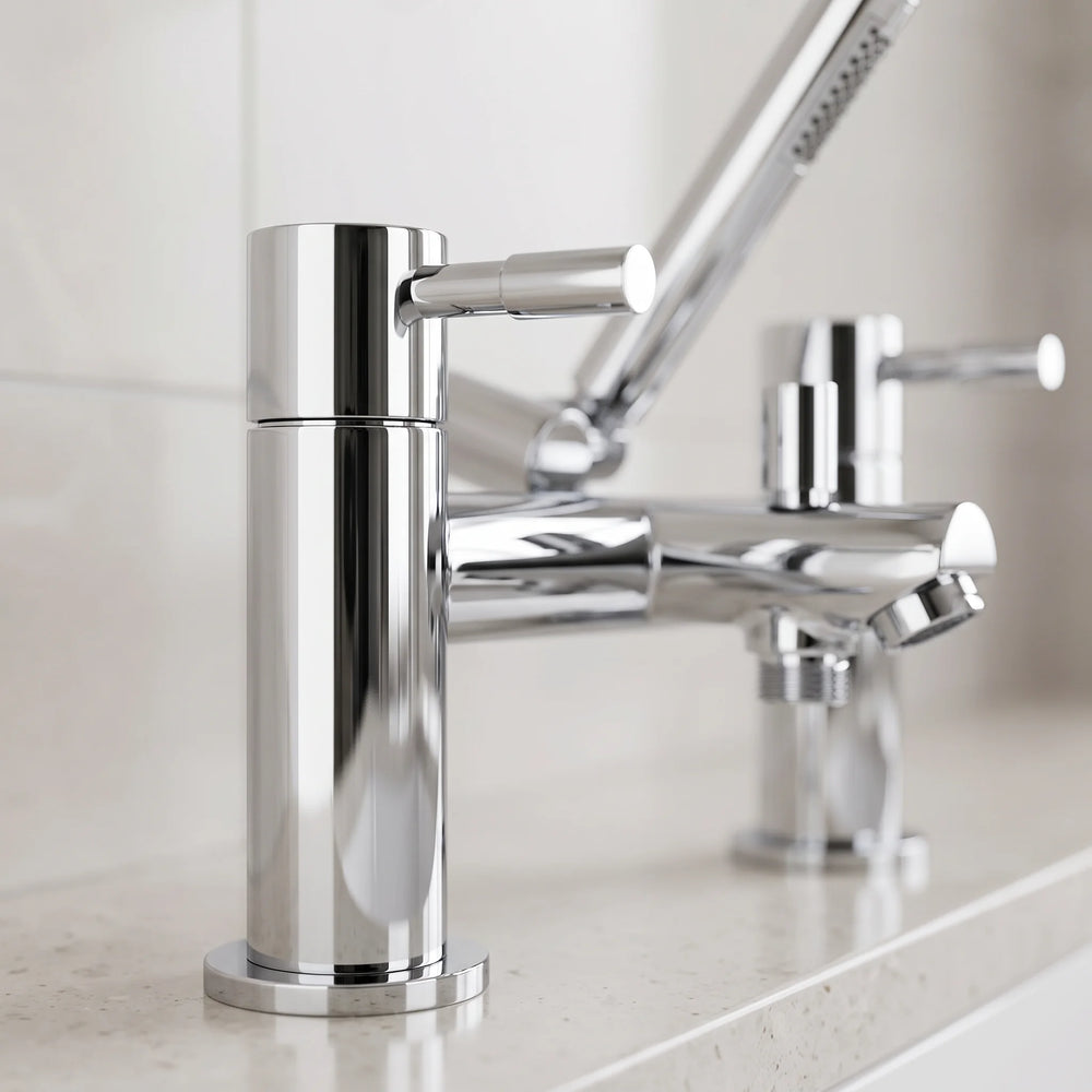 Bath Shower Mixer Tap with Handset & Hose Ark