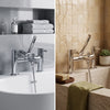 Bath Shower Mixer Tap with Handset & Hose Ark