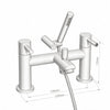 Bath Shower Mixer Tap with Handset & Hose Ark
