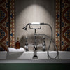Crosshead Bath Shower Mixer Tap with Handset & Hose Chester