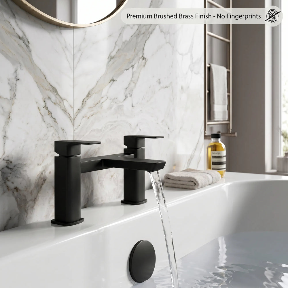 Bath Filler Matt Black Nuro