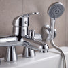 Bath Shower Mixer Tap with Handset & Hose Poma