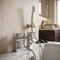 Bath Shower Mixer Tap with Handset & Hose Sidaw