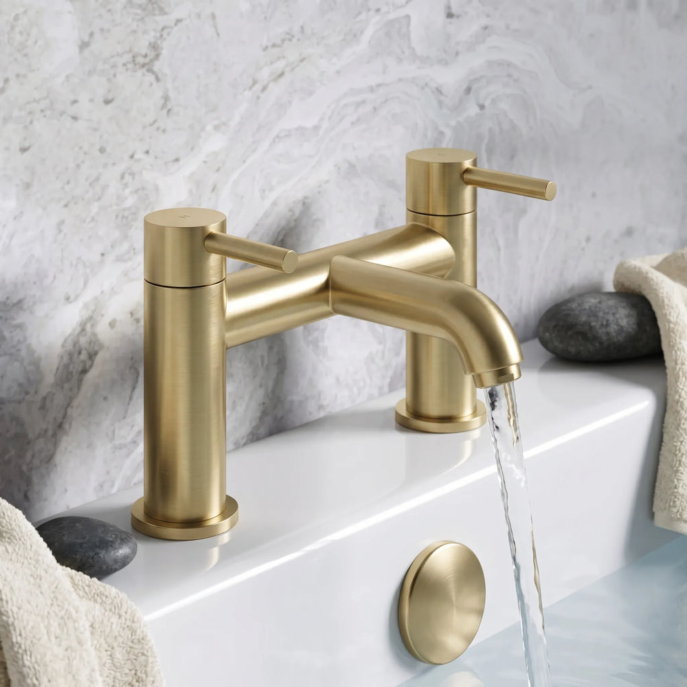 Bath Filler Brushed Brass Pescara