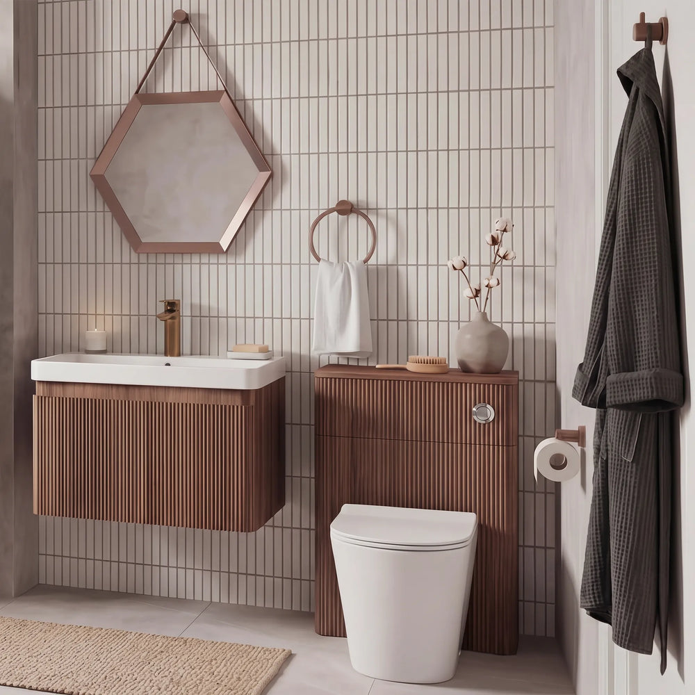 Wabi 550mm WC Unit Walnut