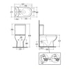 Tonik Close Coupled Closed Back Toilet