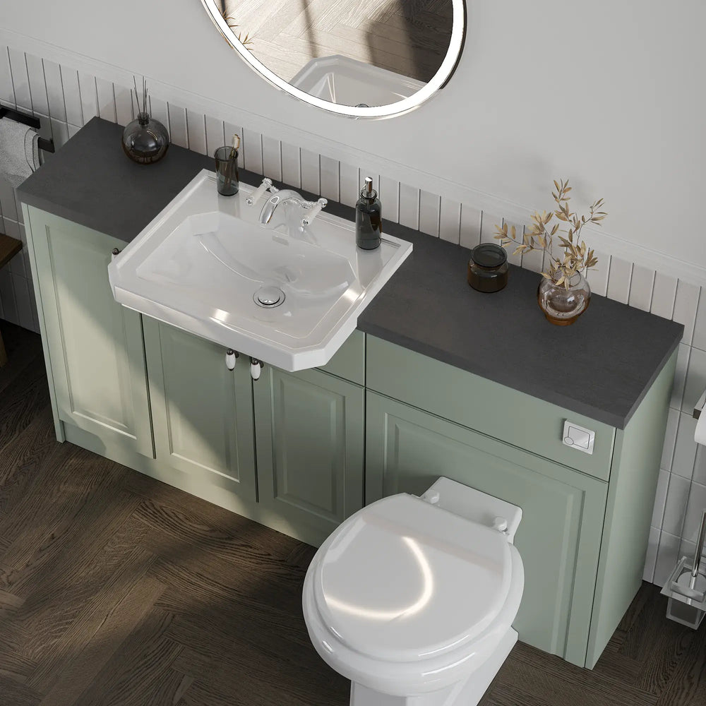 Oliver Traditional Sage Green Fitted Furniture Combination