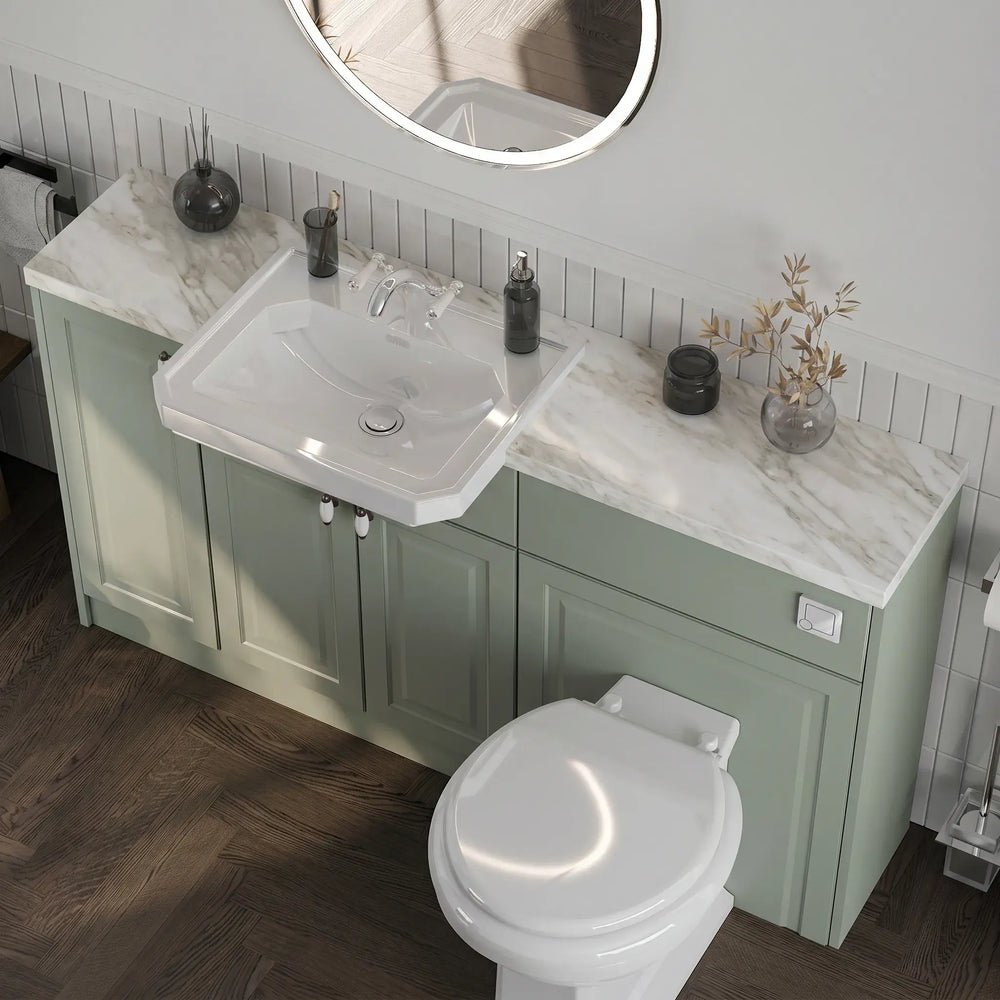 Oliver Traditional Sage Green Fitted Furniture Combination