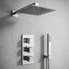 Square Shower Valve Triple 3-Way 38 Stop Ribble