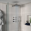Square Shower Valve Triple 3-Way 38 Stop Ribble