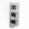 Square Shower Valve Triple 3-Way 38 Stop Ribble